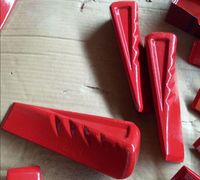 45 # acier au carbone forgé torsadé rotatif fendage maul wedge hache pour cales en bois sur le marché européen