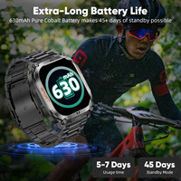 LIGE BWQX18 GPS linterna LED Smartwatch brújula Dial llamada Monitor de oxígeno en sangre intelecto batería de larga duración reloj inteligente Android