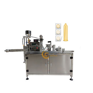 Prix d'usine, machine d'emballage de préservatifs en caoutchouc semi-automatique de haute qualité, machine d'emballage verticale en acier inoxydable 304. - Product Image 1