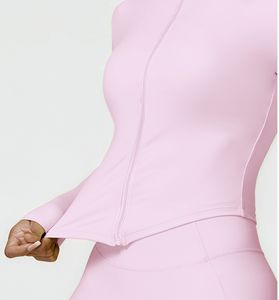 <span class=keywords><strong>Giacca</strong></span> a maniche lunghe e pantaloncini da motociclista ad asciugatura rapida Yoga sport da palestra 2 pezzi Casual due pezzi set Jogger donna - Product Image 6