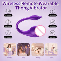 Culotte vibrante connectée pour femme avec 9 fréquences, étanche et rechargeable par USB, pour stimulation clitoridienne