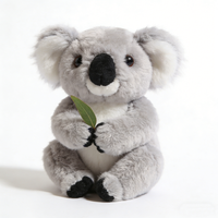 Porte-clés en peluche koala miniature personnalisé, animal en peluche, koala en peluche moelleux, jouet en peluche