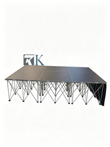 Fast Install Aluminum Smart Stage for Sale Plywood Platform Concert Folding Portable Stage for Wedding Concerts Music Events - Product Image 2