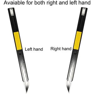 Cuchillo multiusos Gebildet, 5 piezas, acero inoxidable negro, cuchillas desprendibles, cortador bloqueable para uso con mano derecha e izquierda - Product Image 5