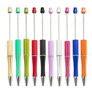 Heetverkopende 50-kleurige balpennen, decoratieve DIY plastic balpennen met kralen voor kinderen, studenten, kantoor en schoolbenodigdheden - Product Image 4
