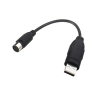 Kabel adaptor USB ke PS2, PS2 Antarmuka Mouse Keyboard wanita ke USB 2.0 konektor adaptor Pria