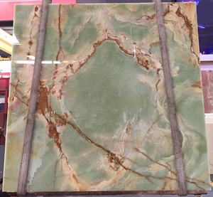 Lastra di Onice Blu Moderno Lucidato con Calcite e Caratteristica Impermeabile per Pareti di Villa, Design con Abbinamento a Libro - Product Image 6