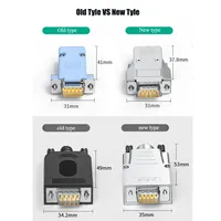 Conector de puerto serie RS232 Mini DB9 junta sin soldadura 9 pines macho hembra enchufe actualizado 485/422 adaptador Universal grado Industrial