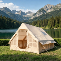 Tente gonflable luxueuse, tissu Oxford imperméable 420D, tentes gonflables pour le camping adaptées à 8-12 personnes, installation rapide