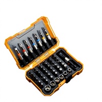 Set Obeng Magnetik 50 Buah, Bit Obeng Baja Chrome Vanadium, Peralatan Perbaikan Rumah