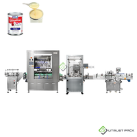 Línea de Producción de Leche Evaporada, Máquina de Envasado de Leche Condensada Enlatada