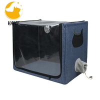 Boîte de séchage Portable pliable pour animaux de compagnie, sèche-cheveux de salle sèche pour animaux de compagnie, Cage de toilettage propre pour chien et chat, sac de séchage