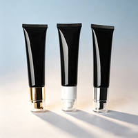 Tube en plastique à pompe sans air pour crème contour des yeux, ensemble de produits de toilette personnalisés, articles de toilette pour hôtel, tube en plastique format voyage mini
