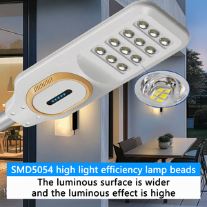 Série de lampadaires solaires à succès avec capteur radar, télécommande et conception résistante aux intempéries pour l'éclairage de sécurité communautaire - Product Image 4