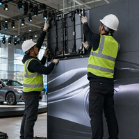 Pantalla LED P2.9 de Alquiler para Exteriores, Ligera, con Bloqueo Rápido, IP65 Impermeable, Alto Brillo, para Presentaciones de Autos