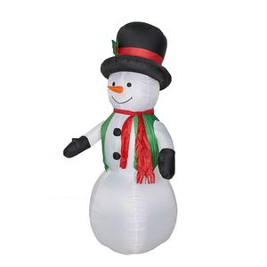 Bonhomme de neige géant gonflable fabriqué en usine, 7 pieds, décorations de Noël pour l'extérieur, en polyester, durable - Product Image 2