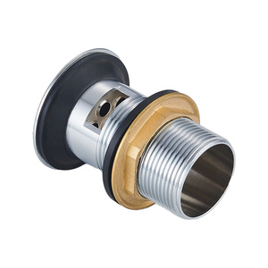 Bouchon de vidange <span class=keywords><strong>en</strong></span> acier inoxydable 304 avec trou de trop-plein pour lavabo de salle de bain, vente <span class=keywords><strong>en</strong></span> gros d'usine, inclut bouchon et bande de fixation - Product Image 2