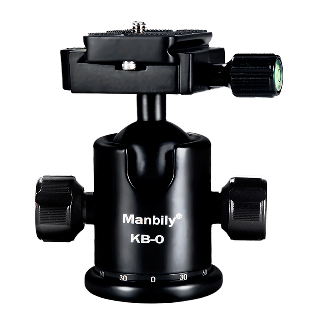 Manbily KB-0 Camera Tripod Monopod Unipod 360 Degree Pan 90 Degree Tilt Rotating Panoramic Ball Head