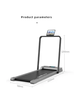 Gym Folding Electric Small Treadmill Folding Under Desk Treadmill Foldable Mini Treadmill Walk Pad