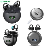 Écouteurs sans fil à oreille ouverte pour téléphone, autres appareils électroniques grand public, audio à oreille ouverte, adaptés au sport, étui de charge avec affichage de l'état de la batterie pour usage quotidien