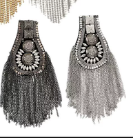 Patch décoratif en tissu DIY personnalisé, brodé 3D, à coudre, avec pompon et bijoux en feutre, destiné à la confection de costumes