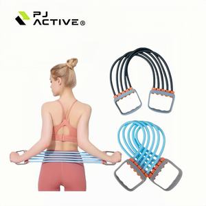 PINJIAN Fitness fune Fitness per Fitness Band 5 tubi <span class=keywords><strong>fascia</strong></span> di resistenza al petto espansore elastico corda <span class=keywords><strong>fascia</strong></span> toracica regolabile - Product Image 1