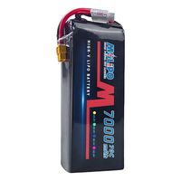 Batterie Lithium Polymère MOLIPO HR0670HV pour Drone FPV 4S 6S 8S 7000mAh, Haute Décharge, Haute Tension, pour UAV RC 7-10 pouces et Appareils Électroménagers