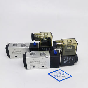 4V210-08 серия направленный 5/2 путь одиночный электрический Пневматический электромагнитный клапан управления воздухом 4V310-10 4V410-15 220V/24V - Product Image 4