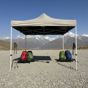 Carpa Cuadrada con Estructura de Hierro Domi, Tela de PVC Impermeable, Plegable, Ecológica, Resistente, para Todas las Estaciones, Portátil, 3x3, para Jardín, Patio, Barbacoa - Product Image 4