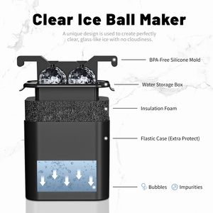 Bán Buôn Cấp Thực Phẩm Lớn <span class=keywords><strong>Sphere</strong></span> Whiskey <span class=keywords><strong>Ice</strong></span> <span class=keywords><strong>Ball</strong></span> Khuôn Chậm Tan Chảy 2 Khoang Pha Lê Rõ Ràng <span class=keywords><strong>Ice</strong></span> <span class=keywords><strong>Ball</strong></span> <span class=keywords><strong>Maker</strong></span> - Product Image 5