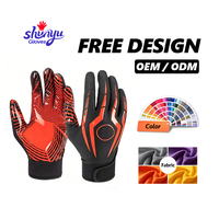 Guantes Deportivos de Fútbol y Rugby Personalizables con Palma de Alto Agarre, Transpirables, Cómodos y Duraderos para Deportes al Aire Libre