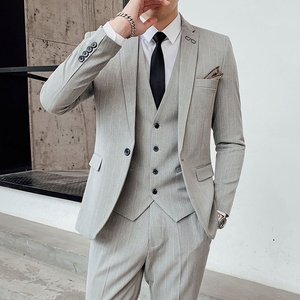 Conjunto <span class=keywords><strong>de</strong></span> Traje <span class=keywords><strong>de</strong></span> Tres Piezas Transpirable <span class=keywords><strong>para</strong></span> <span class=keywords><strong>Hombre</strong></span>, Versión Coreana <span class=keywords><strong>de</strong></span> Otoño, el Mejor Traje Juvenil <span class=keywords><strong>para</strong></span> Bodas o Eventos - Product Image 3