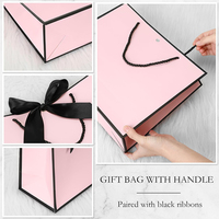 Tas Kertas Customisasi Laris Manis untuk Kemasan Kosmetik & Perhiasan, Tas Belanja Kertas Mewah untuk Hadiah Terima Kasih dengan Pita