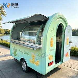 Trailer Móvel de Fibra de Vidro Rebocável com Pia para Alimentos, Carrinho de Comida de Rua para Eventos ao Ar Livre, Catering para Pequenos Negócios e Concessões em Feiras Noturnas - Product Image 2