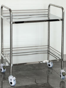 एकीकृत चिकित्सा उपचार कार्ट 304 स्टेनलेस स्टील अस्पताल उपकरण रैक सर्जरी भंडारण उपकरण कार्ट टिकाऊ धातु कार्ट - Product Image 2