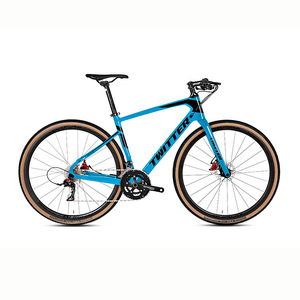 Bicicleta de Gravel Twitter con Cuadro de Carbono 700c, Frenos de Disco Dobles, Bicicleta Urbana para Carretera - Product Image 3