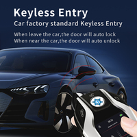 Clé de voiture intelligente LCD de luxe KAIFUTE CF618 à 4 boutons avec démarrage à un bouton et entrée sans clé pour quatre portes