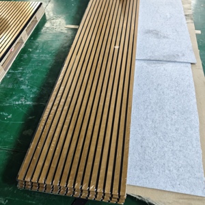 Panneau mural insonorisant en bois pour studio d'enregistrement, installation facile, décoration intérieure, panneaux muraux acoustiques en bois - Product Image 3