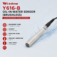 Capteur en ligne sans balais pour la détection précoce de la pollution par l'huile dans l'eau, 0~50ppb ou 0~15ppm, fluorescence UV, RS485 MODBUS