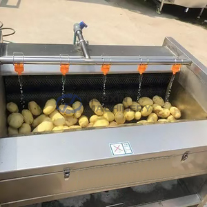 Máquina de Limpieza de Mariscos, Caracoles y Ostras de Alta Eficiencia con Rodillo de Cepillo, Lavadora de Vegetales de Raíz, Máquina de Lavado de Patatas y Calabazas - Product Image 4