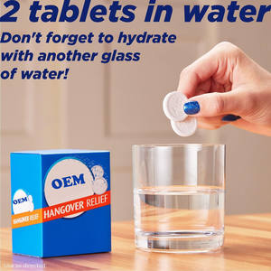 ยา<span class=keywords><strong>เม็ด</strong></span><span class=keywords><strong>ฟู่</strong></span>บรรเทาอาการเมาค้างสำหรับผู้ใหญ่ สูตรเฉพาะเพื่อบรรเทาอาการปวดหัว ปวดเมื่อยตามร่างกาย และความเหนื่อยล้าทางจิตใจอย่างรวดเร็ว - Product Image 2