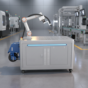 CNC GROUP Carrello di Saldatura Mobile Autonomo Portatile Robot Collaborativo a 6 Assi PLC Motore Riduttore Cuscinetto Acciaio Inossidabile 4kW - Product Image 1