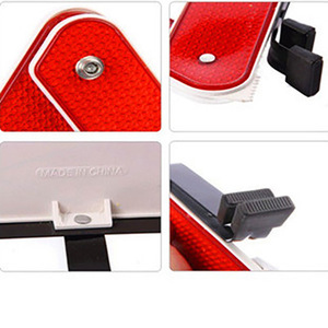 Vehicle Reflective Warning Triangle Folding Safety Sign <b>For</b> Accident Parking <b>Ground</b> Mount Plastic Material - Product Image 4