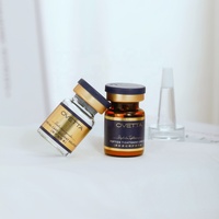 Sérum anti-âge nouvelle génération, éclaircissant et revitalisant pour la peau, solution originale en poudre lyophilisée de peptides, pour usage domestique.