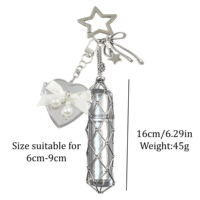 Outil de maquillage de haute qualité, miroir en forme de cœur durable, porte-clés, baume à lèvres, sac, breloque, brillant à lèvres, pendentif