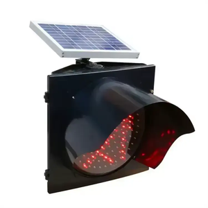 Señal de desaceleración de carretera Amarillo intermitente <span class=keywords><strong>300mm</strong></span> <span class=keywords><strong>Led</strong></span> Luz de advertencia de tráfico solar - Product Image 5