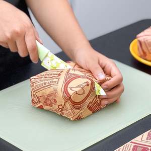 Disposable PE-Coated Oilproof and Greaseproof <b>Paper</b> Plate Mat for Sandwich <b>Wrapping</b> Pizza Bread Cake Dessert Baking - Product Image 4