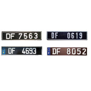 Plaque d'immatriculation vierge personnalisée par sublimation, fabrication directe d'usine, plaque d'immatriculation française - Product Image 4