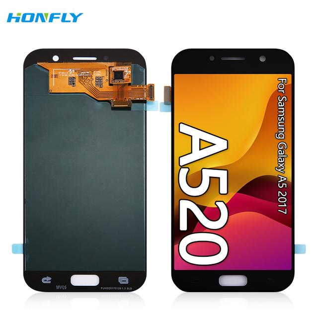 Honfly 5.2" Wholesalers Mobile Phone Lcds for Samsung Galaxy A5 2017 A520 Lcd Touch Display Assembly Screen Replacement