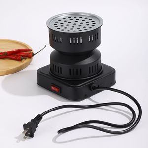 Electric Charcoal Stove With Ignition For Hookah Heating 110V 220V Black Round Us Plug - Product Image 2